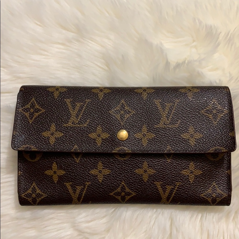 Authentic Louis Vuitton Tresor Porte Monogram